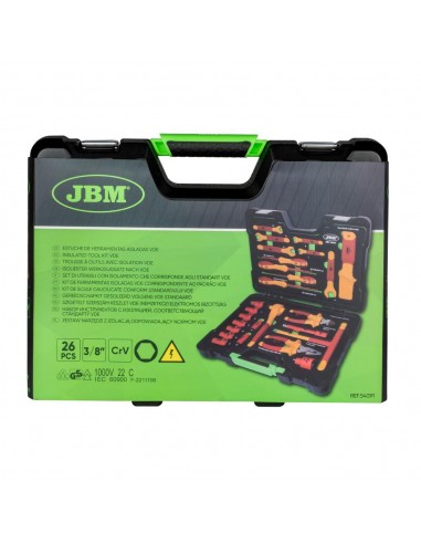 Estuche de herramientas aisladas VDE JBM - 26 piezas