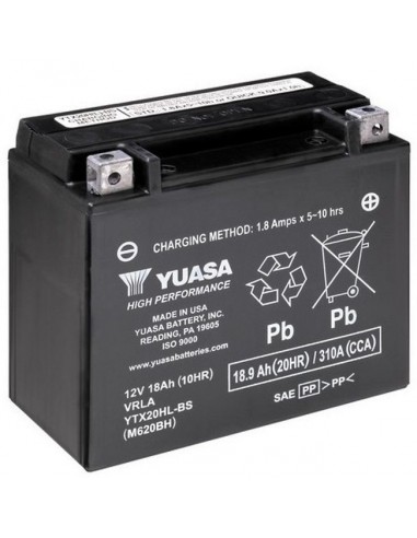 Batería Moto Yuasa YTX20HL-BS 12V-18Ah