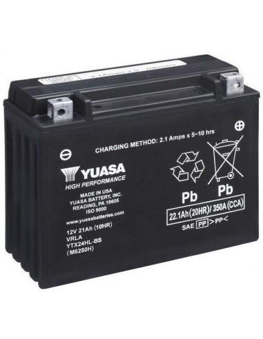 Batería Moto Yuasa YTX24HL-BS 12V-21Ah