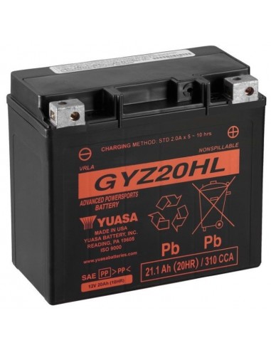 Batería Moto Yuasa GYZ20HL 12V- 20Ah