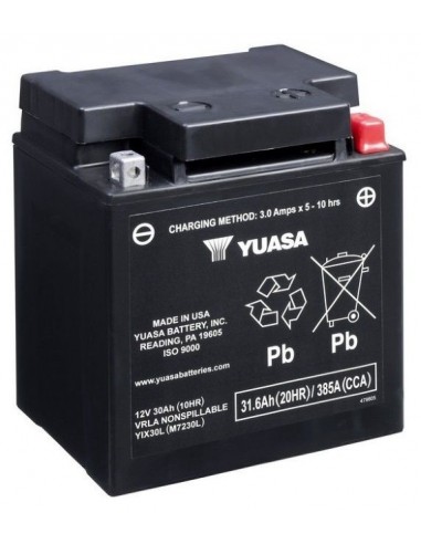 Batería Moto Yuasa YIX30L 12V- 30Ah