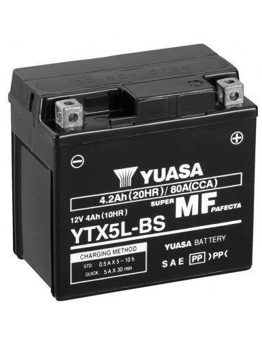 Batería Moto Yuasa YTX5L-BS 12V- 4Ah