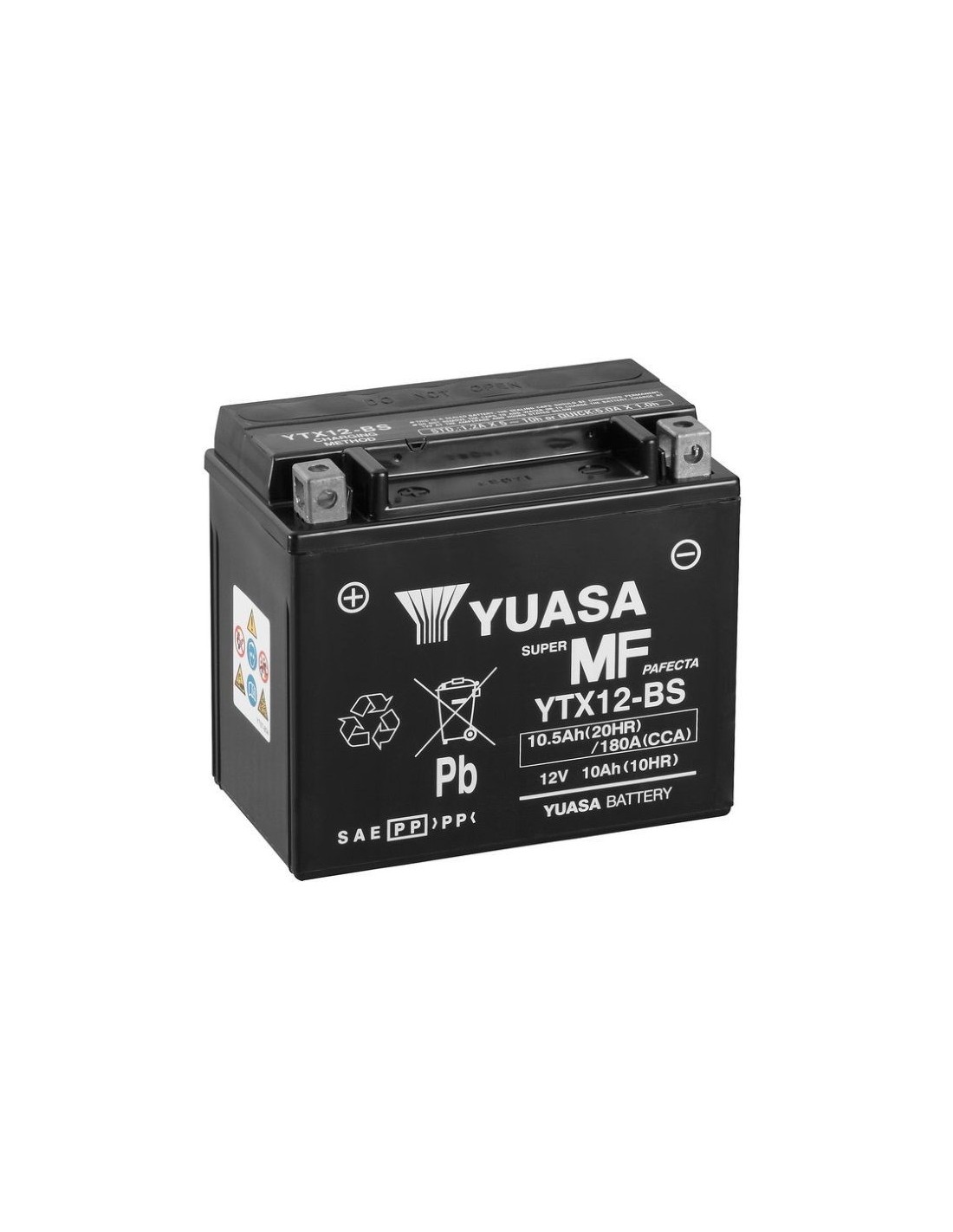 Batterie 12V 10Ah Dynavolt YTX12-BS 150x87x130