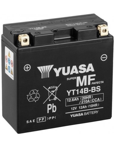 Batería Moto Yuasa YT14B-BS 12V- 12Ah