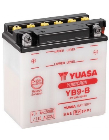 Batería Moto Yuasa YB9-B 12V- 9Ah - KYMCO 125 Visar