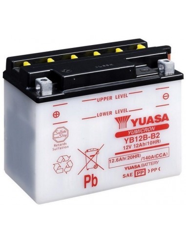 Batería Moto Yuasa YB12B-B2 12V- 11Ah