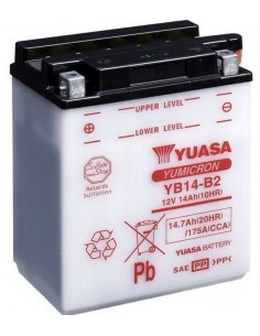 Batería Moto Yuasa YB14-B2 12V- 14Ah