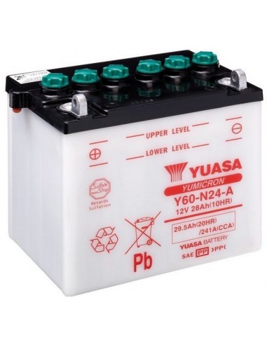 Batería Moto Yuasa Y60-N24-A - 28Ah
