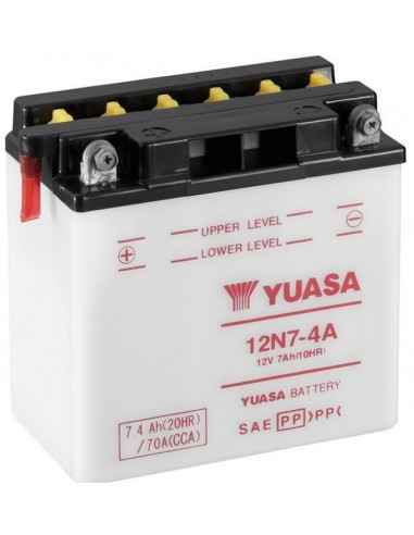 Batería Moto Yuasa 12N7-4A - 7Ah