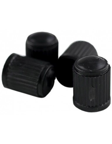 Tapón Plástico Negro para Válvula de Neumático