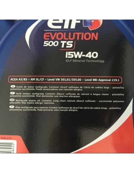 Aceite Elf Evolution 500 TS 15W40