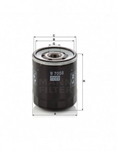 Filtro de Aceite W7058 MANN-FILTER