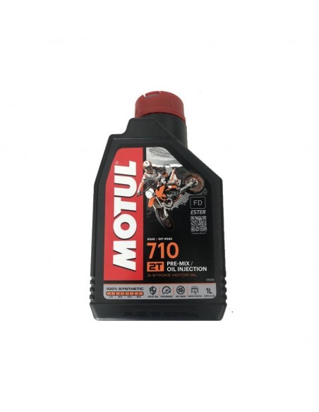 Aceite de motor MOTUL 710 2T 100% sintético 1L o 4L a elección