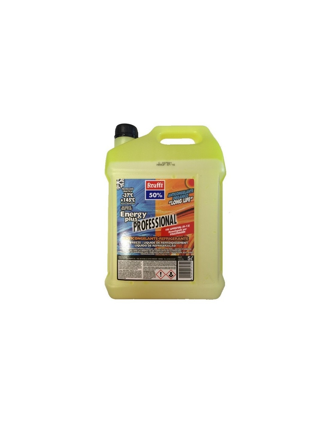 Anticongelante 50% Amarillo 5 litros G12/G12+